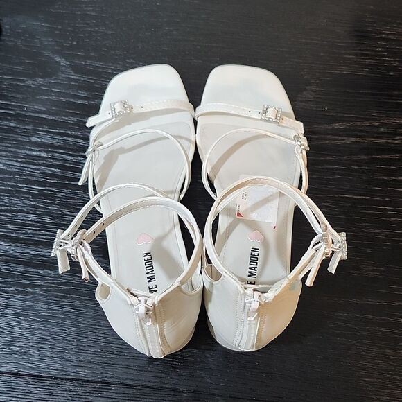 BRAND NEW STEVE MADDEN GIRL'S BONE JTARLY HEELS SANDAL G1 - Picture 13 of 16